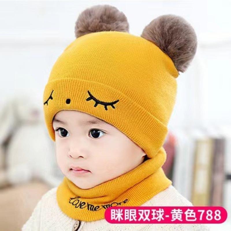 Autumn and Winter Baby Hat Set To Keep Warm, Male and Female Newborns, Babies, Autumn and Winter Tire Caps, Infants and Toddlers, Newborn 0-12 Months