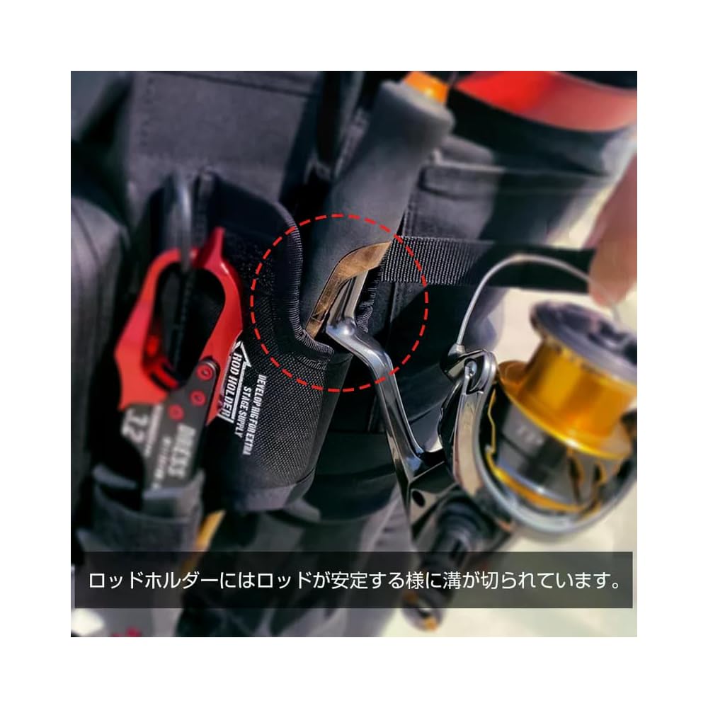 DRESS Tactical Leg Bag Airborne GRY Fishing Bag Backpack for Shore Fishing, Light Game, Run & Gun, Ajing, Multifunctional, Beginner Fishing Tool