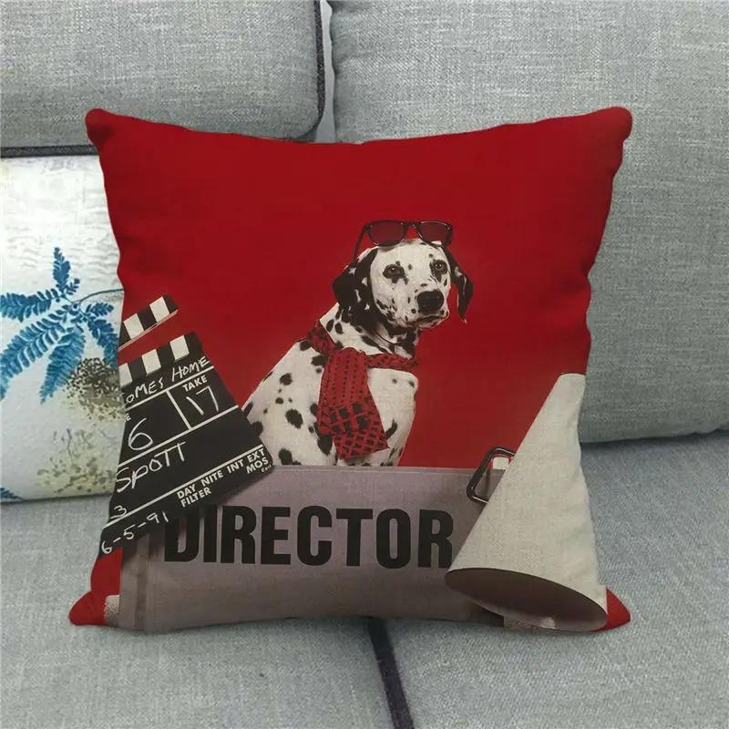 Vintage Cinema Movie Theme Pillow Cover Cushion Cover Film Throw Pillow Case For Home Theater Sofa Decor Peach Skin 1 Pc 40X40