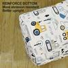 Cartoon Construction Vehicle Print Laundry Basket-Large Capacity Foldable Portable Hamper Sturdy Home Organization for Kids Room