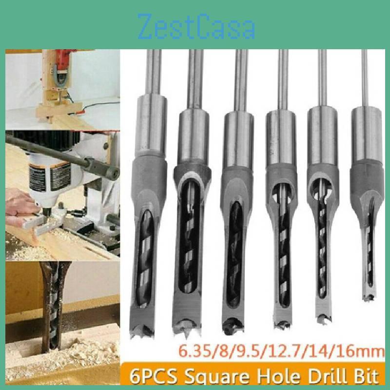 High-precision Square Mortise Drill Bits Set For Carpentry And Joinery