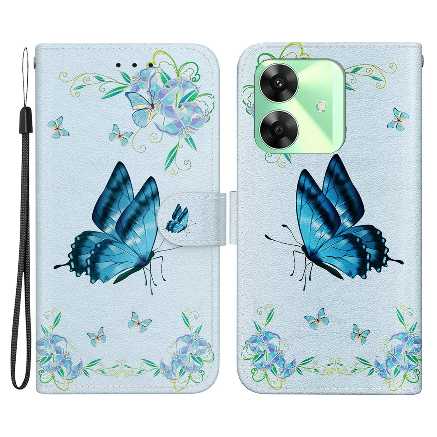 

For Realme Note 60x 4G/C63 4G/C61 4G/Narzo N63 4G Wallet Case Pattern Print Leather Phone Cover G