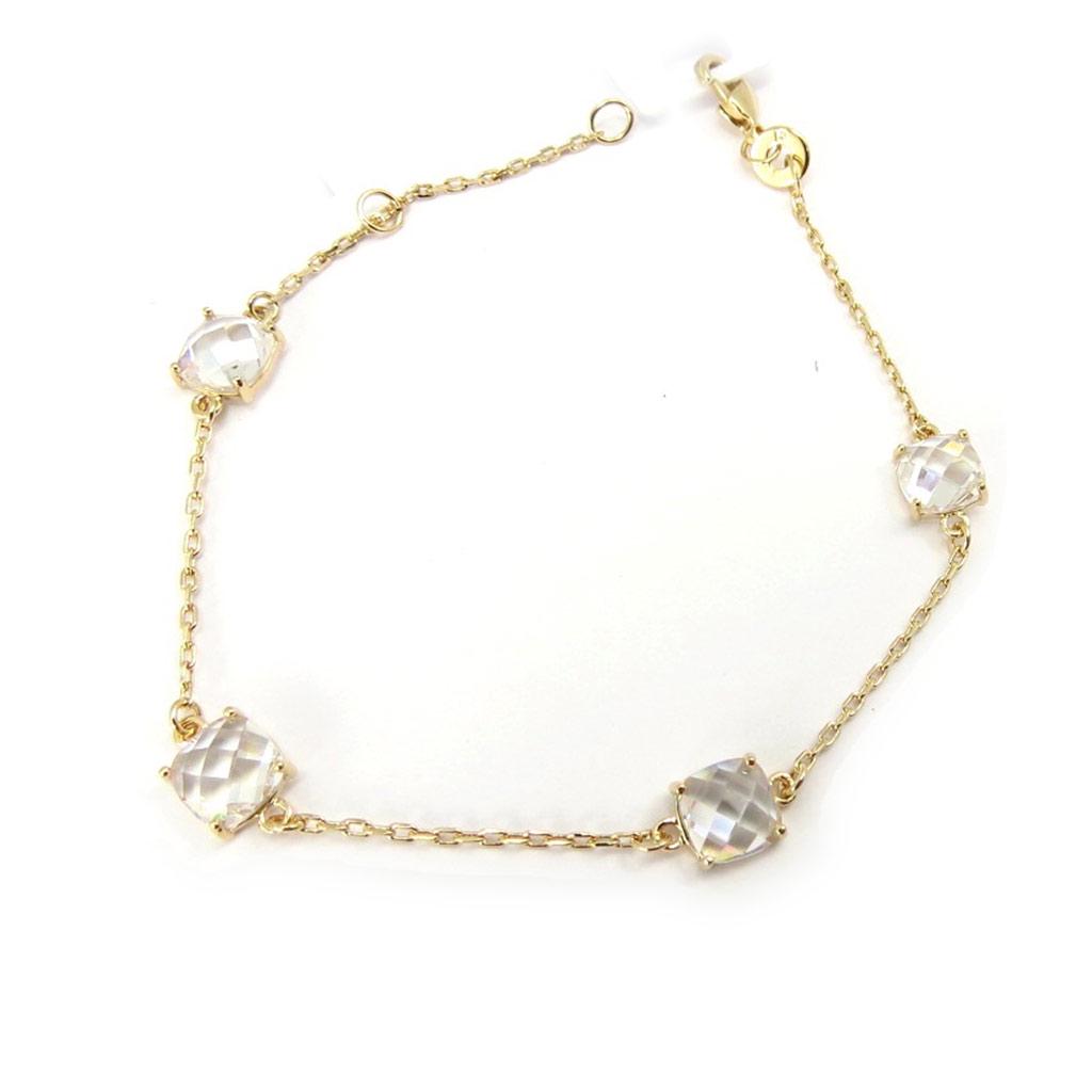 Les Trésors De Lily [K3416] - 'Unique' White Gold Plated Bracelet - 6 Mm