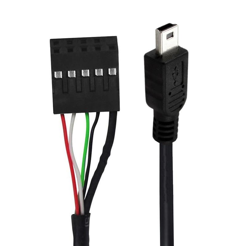 Placa Base de Ordenador PC 9P A Micro USB A Dupont 2.54Mm 5Pin Dupont USB A Micro USB Cable de Datos Lámina de Aluminio + Cable de Malla Tejida