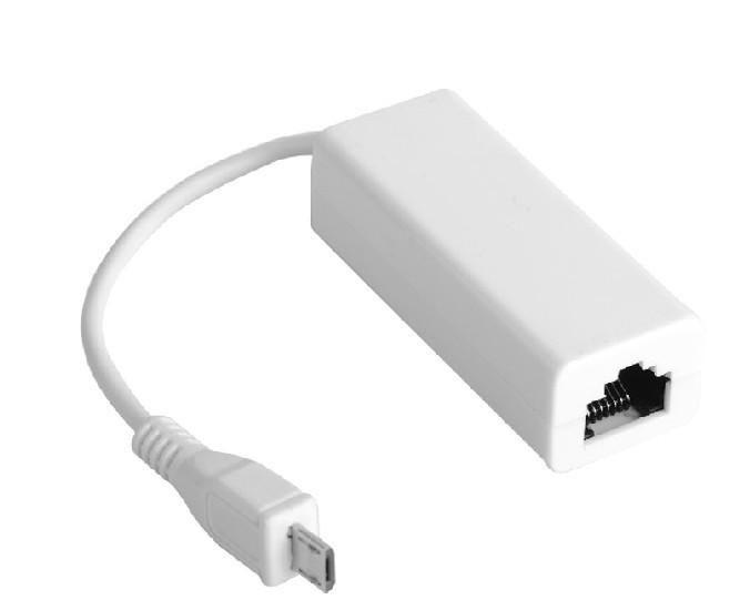 Microconnect Micro Usb - Ethernet White