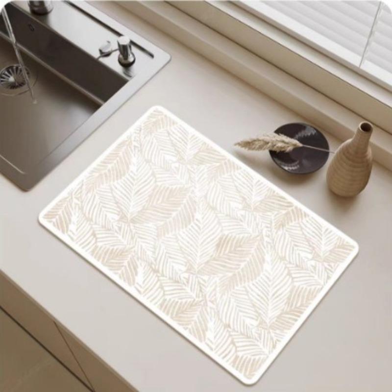 Quick-dry Diatomaceous Mats Minimalist Dring Mat Kitchen Dishwashing Washing Machine Water Absorbing Drainage Cofe Maker Mat