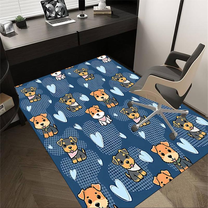 

1PC puppy pattern Non-Slip Floor carpet, suitable for Office, bedroomand playrooms. It can also be used as a sofa footrest cover-T37 60cm by 90cm