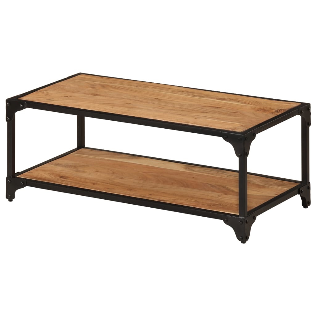 Coffee Table 90x45x35 Cm Solid Acacia Wood