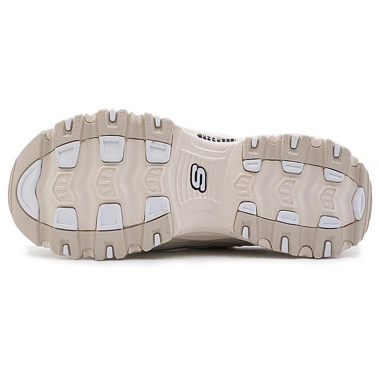 Skechers D'Lites 1.0 Mesh Cushioning Breathable Cushioning Breathable Low top Casual Shoes Women's White 13147-OFWT