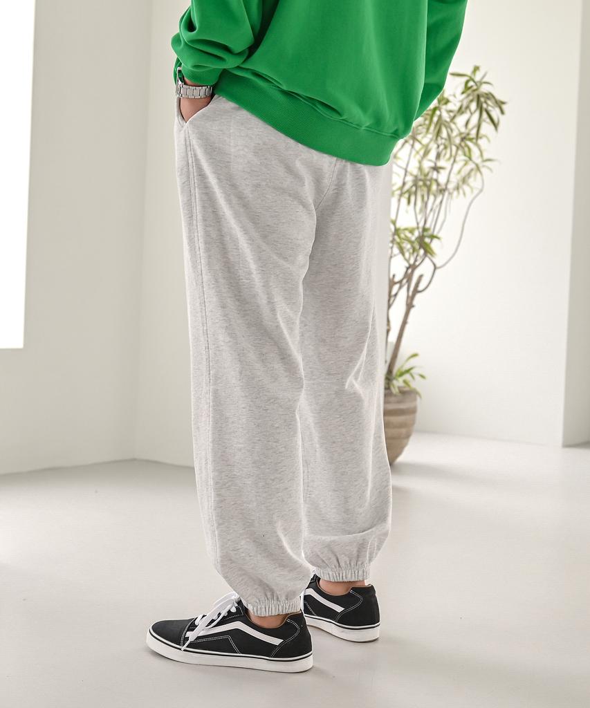 Jikeulib Elastic Waist Wide Jogger Training Sweatpants