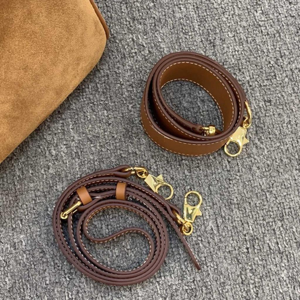 2025 New Leather Women's Bag, Anti-velvet Cowhide with Frosted Leather, Classic Fashion Platinum Bag, Portable Shoulder Oblique Span Bag