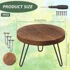 Wood Modern Plantings Holder Kit Stable Sturdy Mid Century Plantings Stand Set Versatile Metal Tall Holder for Home Decor