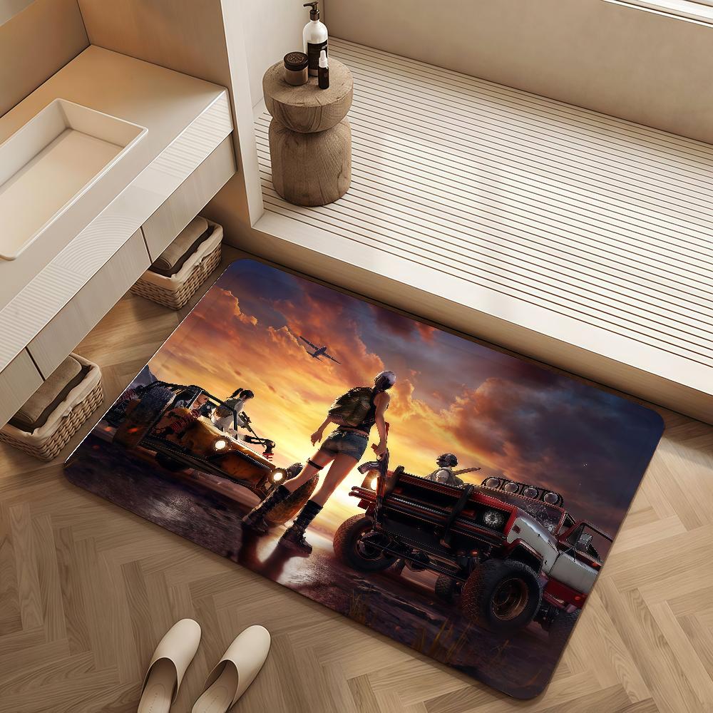 Door Mat Bedside Entrance Bath Royale Battle Floor Decoration Battlegrounds Corridor Door Mat Carpet P-PUBG Living Room Balcony