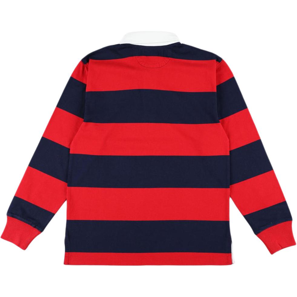 Polo Ralph Lauren Pruhované tričko s polo límečkem a dlouhým rukávem Dětské topy Červená 323932280-003