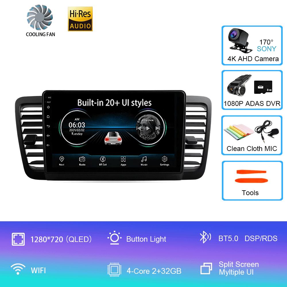 Android 14 Car Radio For Subaru Outback 3 Legacy 4 2003 - 2009 Multimedia Video Player Navigation Stereo GPS No 2din 2 Din Dvd