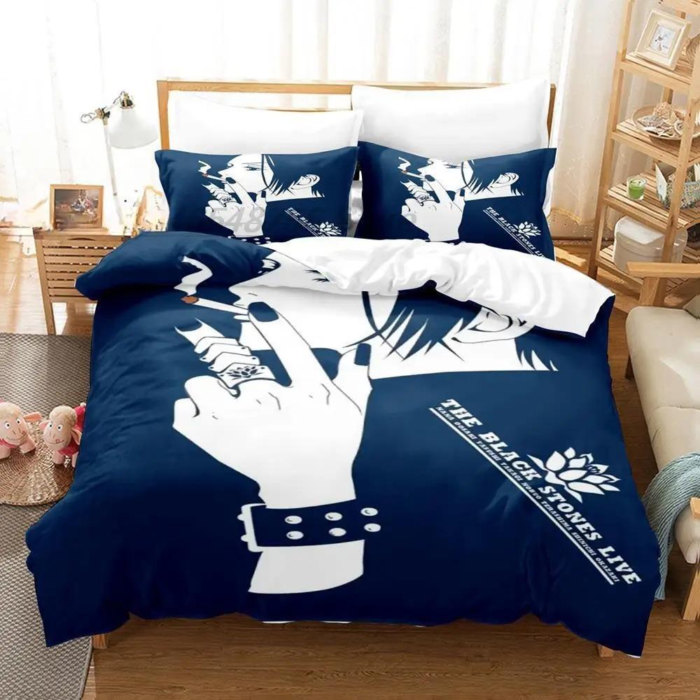 Kawaii Girls NANA Bedding Set Single Twin Full Queen King Size Bed Set Adult Kid Bedroom Duvet Cover Sets 3D Anime