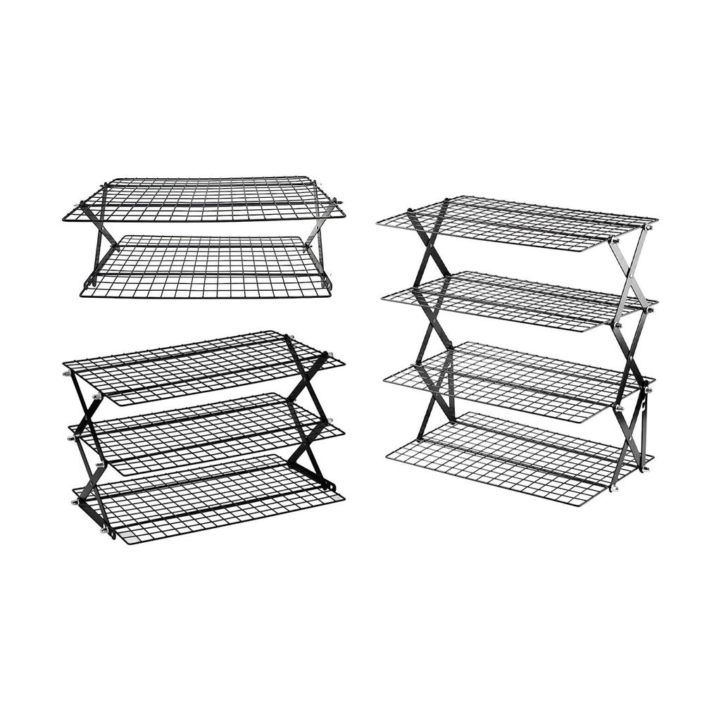 Cooling Rack, Collapsible Wire Stand for Cupcakes, Cakes, Cookies, Outdoor Picnics, Birthdays