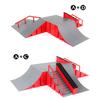 Kids Professional Mini Finger Board Skateboard Skate Park Training Prop Toys Set