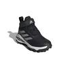 adidas Fortarun All Terrain K Slip Resistant Abrasion Resistant Mid Top Kids' Running Shoes Black Gray Kids' GZ0165