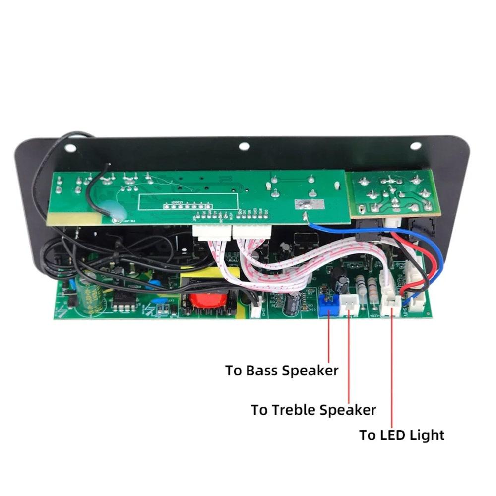 110V 220V 12V Digitálna Bluetooth zosilňovačová doska Subwoofer Dvojitý mikrofón Karaoke zosilňovač Reproduktor Domáce kino DIY 30W