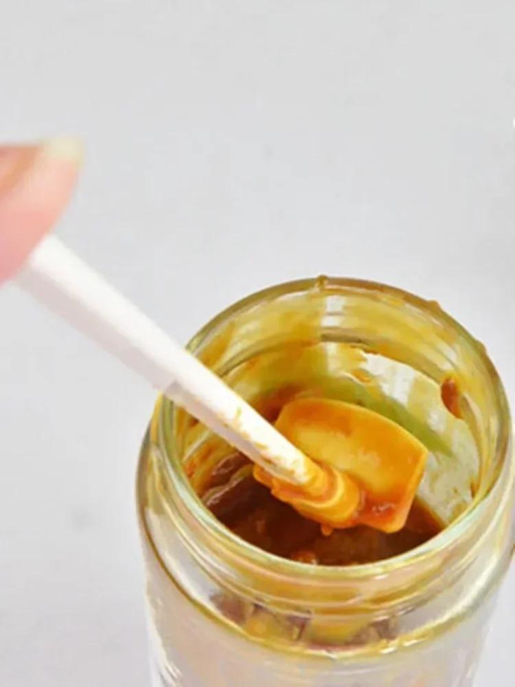 

Силиконовый кондитерский скребок для бутылок с длинной ручкой, лопатка для теста, джем, кетчуп, торт, модель с длинной ручкой, инструмент для выпечки, скребок 2025