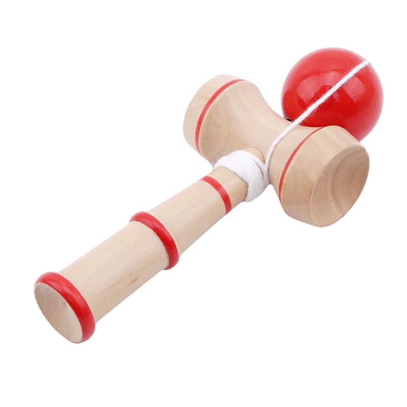 1pc Bamboo Ball Paint Kendama Matte Ball Kid Kendama Japanese Traditional Toy Wooden Ball Skillful Toy for Children