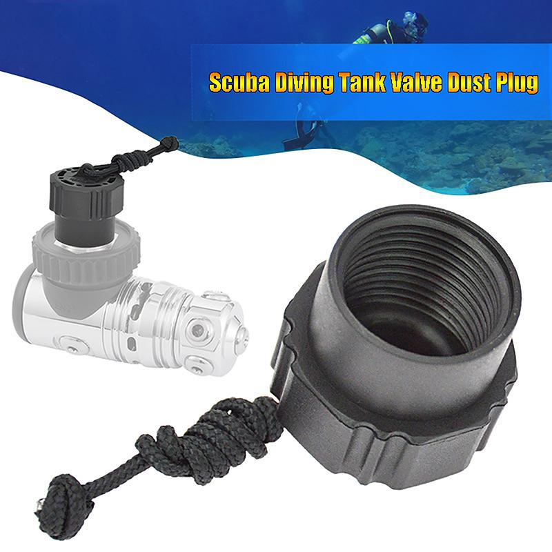 Scuba Diving Tank Threaded Dust Cover Plug Diving Protector Cap For Din 1St Stage Regulator Tank Valve Protector Cover