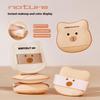 5 Pcs/Box Cute Bear Powder Puff Set Soft Comfortable Flocking Wet & Dry Use Sponge Mini Fingertip Puff For Makeup Application