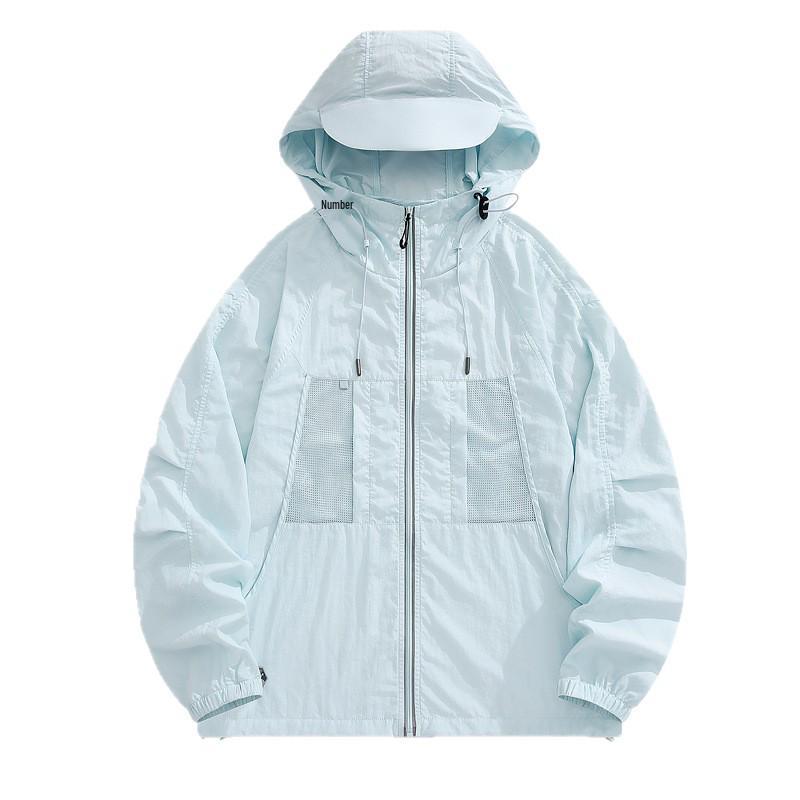 Unisex UV Protection Hooded Fishing Jacket - Summer Antibacterial Loose Fit Plus Size