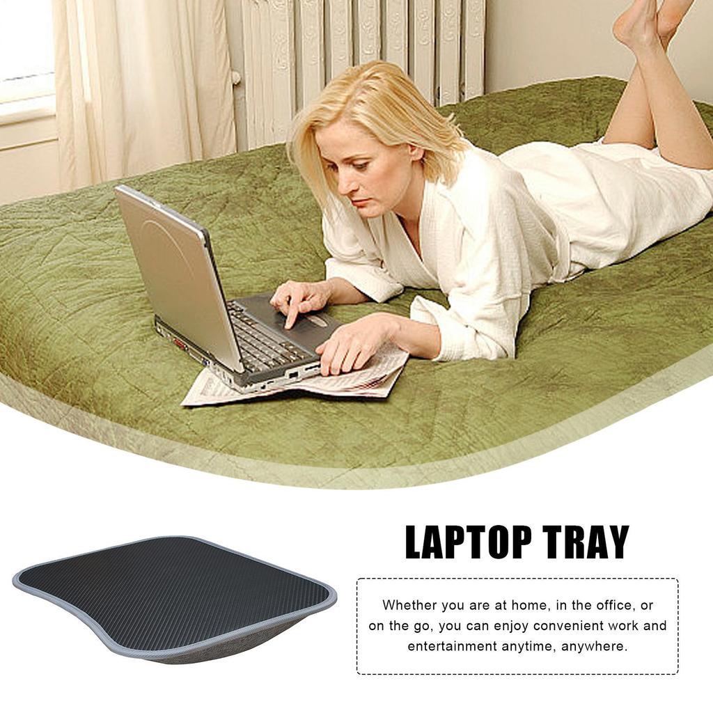 Laptop Lap Desk with Soft Pillow Cushion Multifunctional Laptop Desk Small Pillow Table for Home & Office