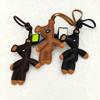 Mini Teddy Bear Keychain, Faux Leather Animal Keychain, Hanging Decoration Backpack, Handbag Hanging Decoration, Korean Version Bag Pendant