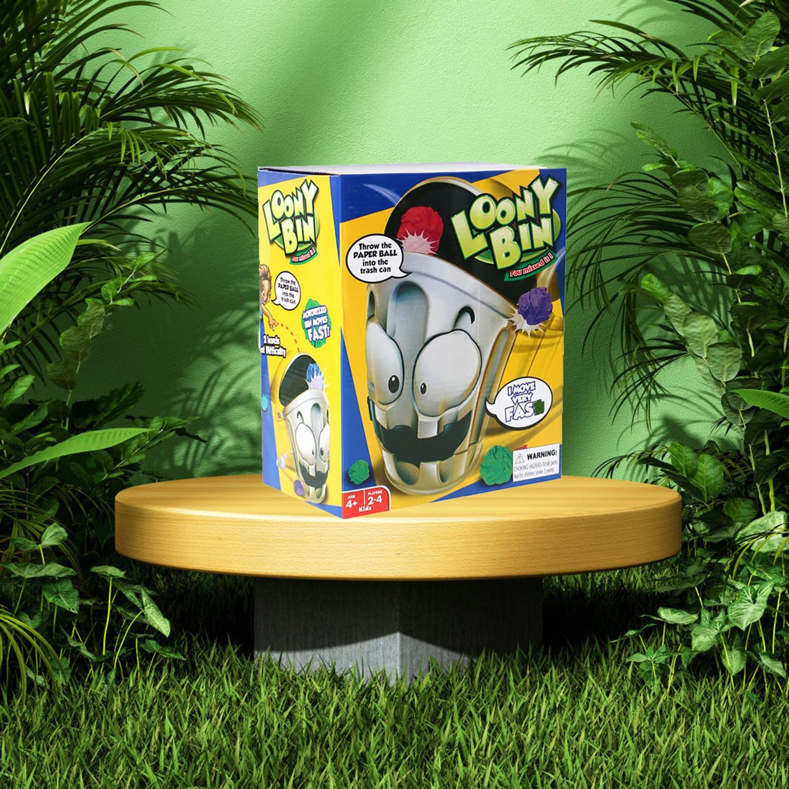 

Crazy Trash Can Indoor Competitive Shooting Game, Stress Relieving Trash Can Toy One Size