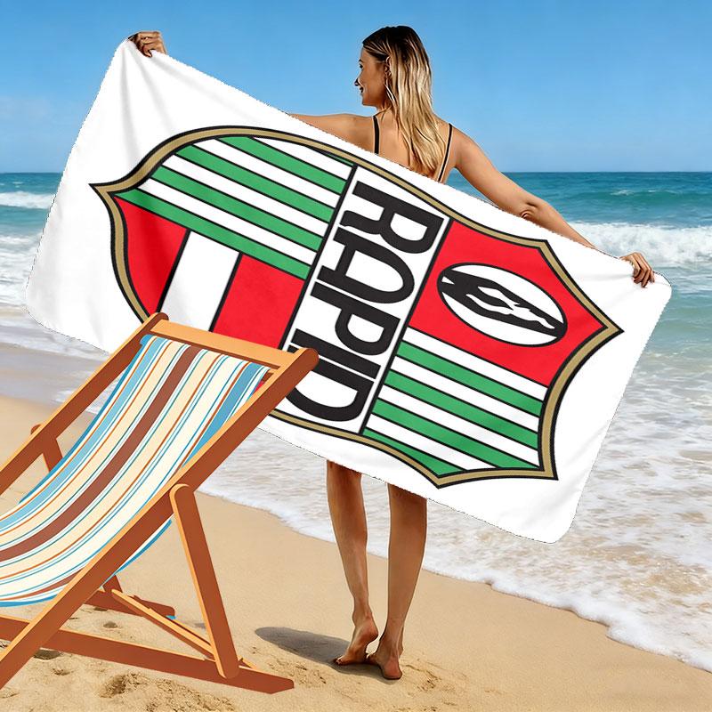 Rapid Vienna team Print Beach Towel, Large Soft Quick Dry Towel for Beach Camping Swimming