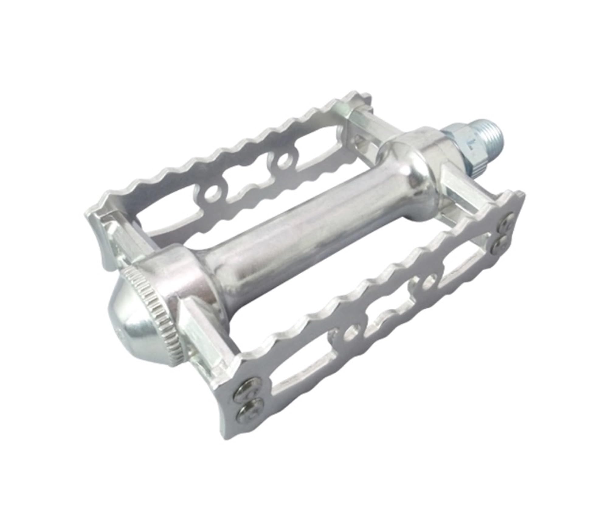 

MKS (Mikashima Manufacturing) SYLVAN TOURING Narrow Mouth (BC 1/2) Silver (Tread Width (W) 79mm x Tread Front/Back Width (L) 61mm)