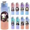 Anime Demon Slayer 750ML Wasserflasche Anime Cartoon Große Kapazität Trinkbecher Tragbar Outdoor Sport Wasserbecher Kindergeschenk!ZZ45