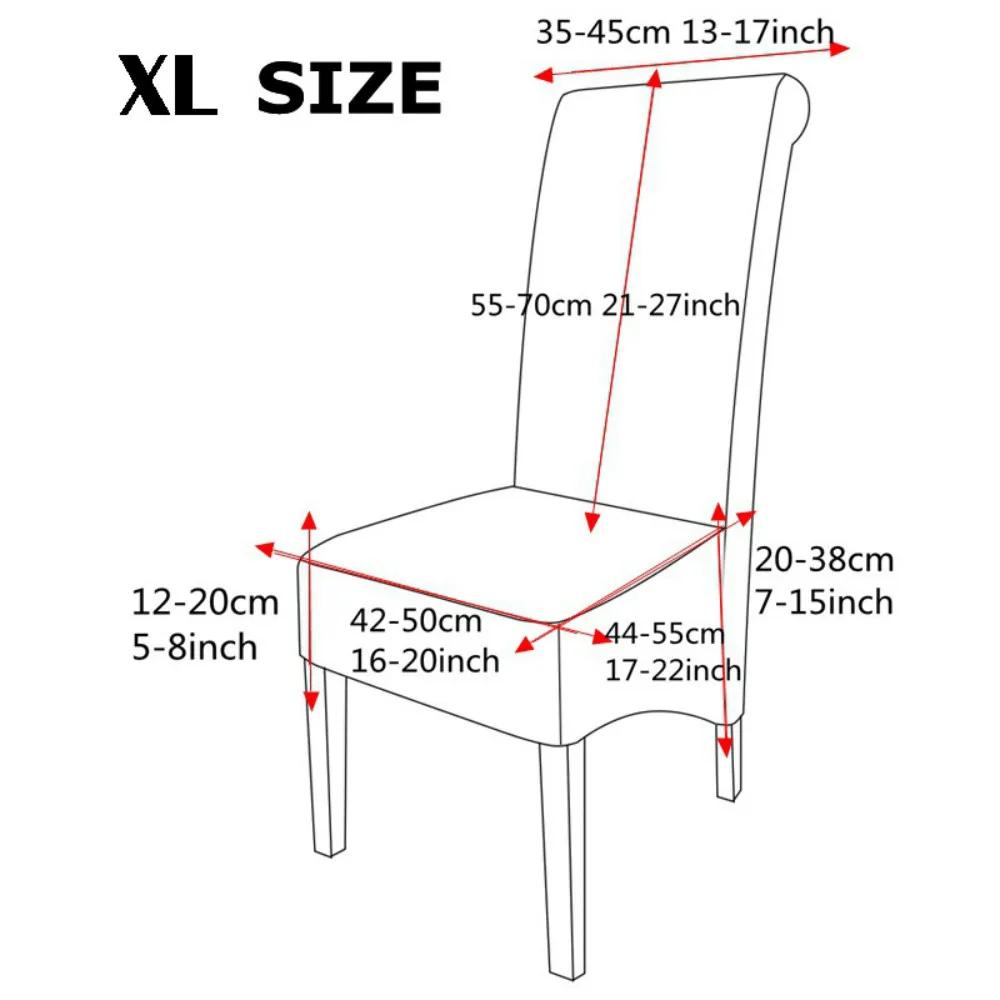 XL Size Chair Cover Big Size Velvet Fox Fabric Long Back Europe Style Seat Chair Covers for Restaurant Hotel Party Banquet