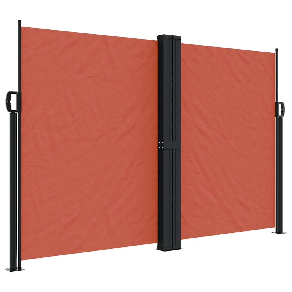 Retractable Side Awning Terracotta Red 160 X 1200 Cm