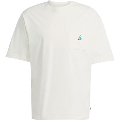 SS25 Dog Soccer Patch Pocket T-Shirt Men Tops Jade-White JL9234