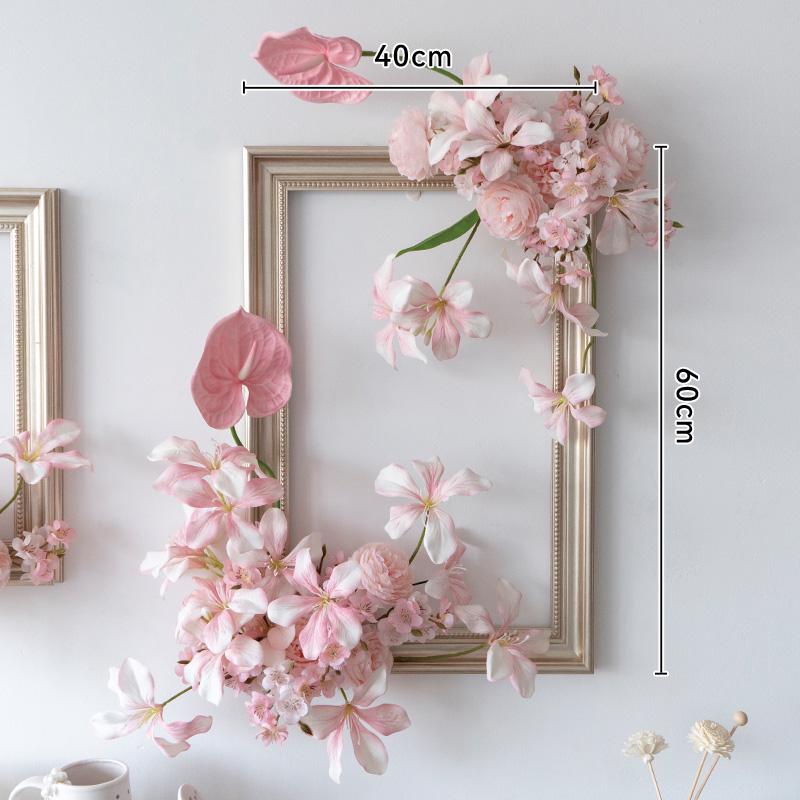 Floral Art Photo Frame Set for Wall and Window Decoration