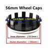 UCFF4 4Pcs 68mm56mm Car Wheel Center Hub Cap For BMW E87 M Performance E36 E46 E60 E90 E91 E92 E93 F30 F20 M3 Car Accessories