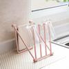 Liroyal Towel Rack, Dish Drying Stand, Holds 4 Dishcloths, Flower Design, Dish Drainer, Dish Holder, Bottle Drainer, Over-the-Sink Dish Drainer, Stove
