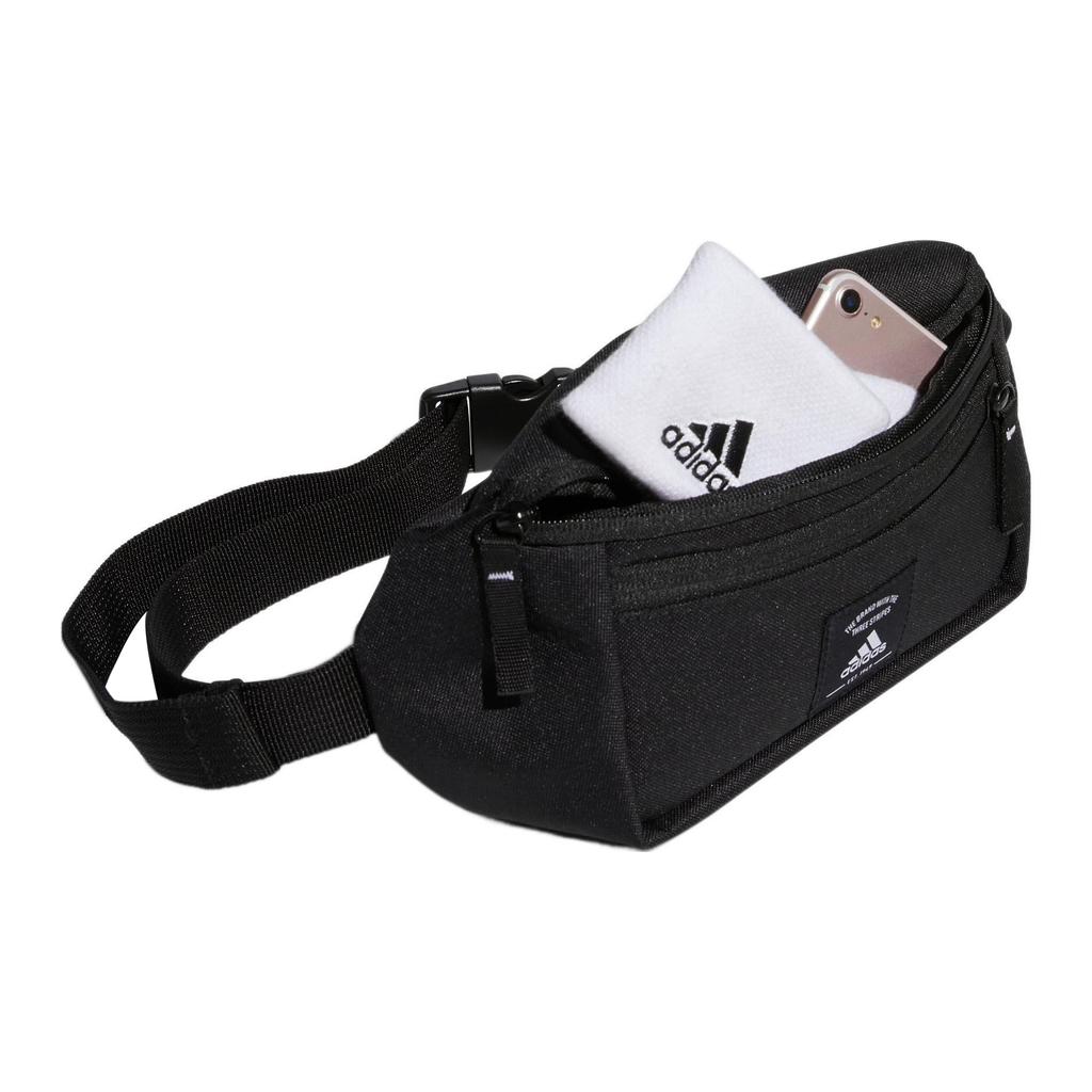 New Adidas Polyester One Shoulder Crossbody Fanny Pack Regular Unisex Black IA5276