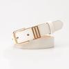 Womens Slim Faux Leather Belt With Alloy Pin Buckle Casual Chic Waistband Jeans Office Wear