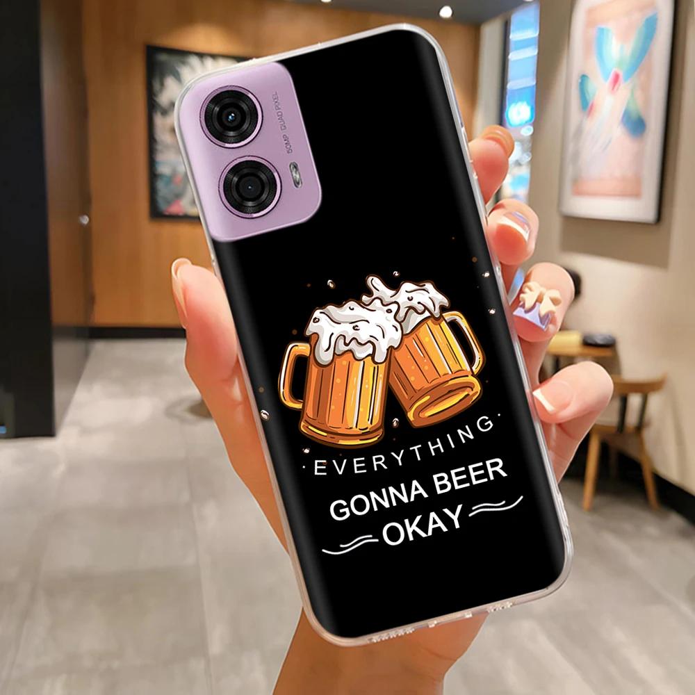 

For Moto G24 Phone Case Lovely Panda Patterns Soft TPU Clear Silicone Bumper For Motorola G04 MotoG24 Cover Fundas For Moto E14 For Moto G04