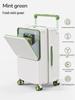 2025 Front-Opening Wide Pull Rod Carry-On Suitcase: Large Capacity, Durable PC Travel Case with Password