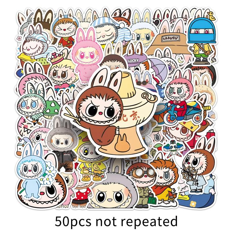 50 Doll Graffiti Stickers Personality Cartoon Trend Coldplay Decorative Mobile Phone Notebook Stickers