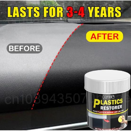 150g Car Plastic Restorer Back To Black Gloss Car Cleaning Products Plastic Leather Restore Auto Polish Repair Coating Renovator