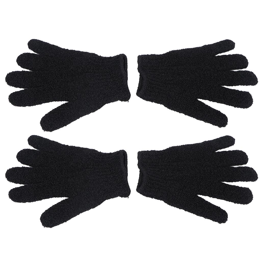 4PCS Hair Color Gloves Reusable Hair Dye Gloves Protection Oil Proof Profession Hair Bleach Gloves for Barbershop Black
