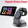 Magnetic Wireless Charger Stand For Macsafe iPhone 17 16 15 14 13 12 Airpods Pro iWatch 10 9  8 7 Fast Charging Dcok Station
