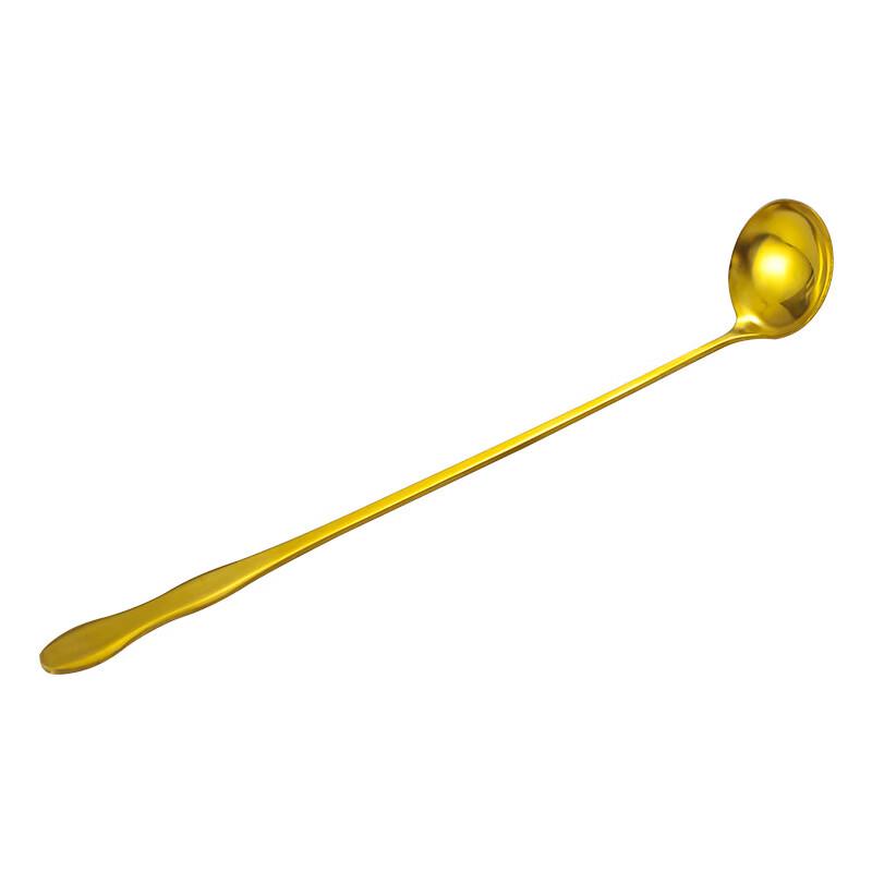 Dajujiang Stainless Steel Golden Long Handle Multi-purpose Spoon